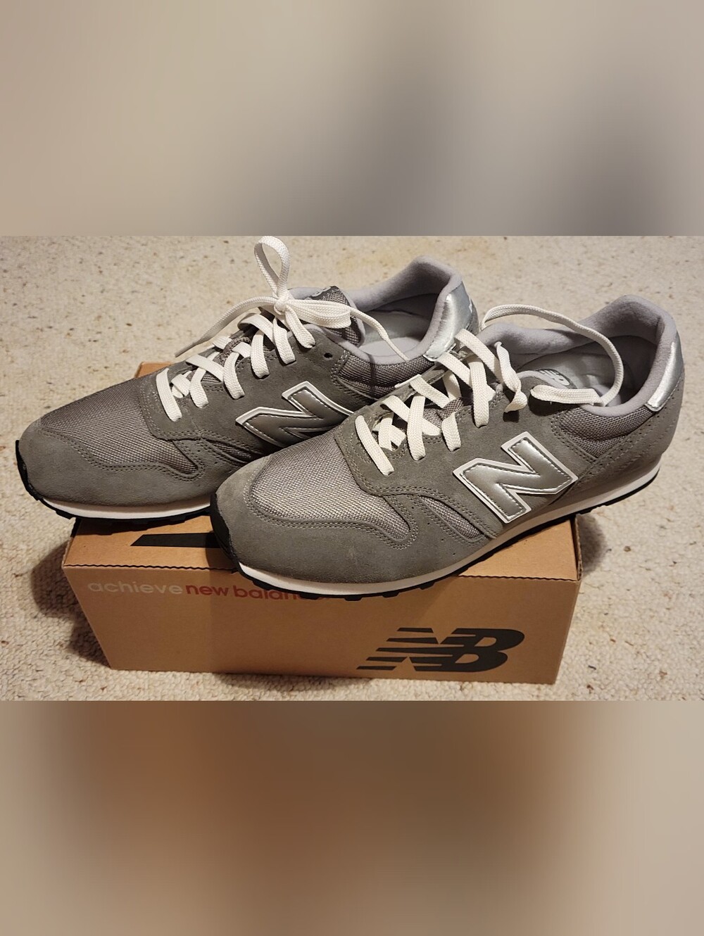 NIB New Balance 373 Men's Gray Low-Profile Sneakers 11